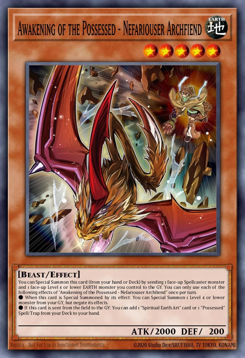 Awakening of the Possessed - Nefariouser Archfiend THE CHRONICLES DECK: Spirit Charmers (All-Foil Edition) card