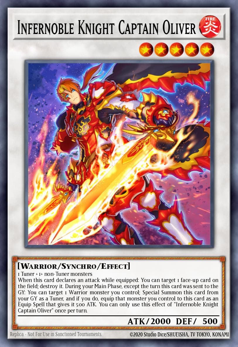 Infernoble Knight Captain Oliver Phantom Rage Premiere! promotional card card