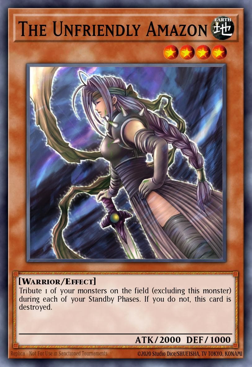 The Unfriendly Amazon Labyrinth of Nightmare card
