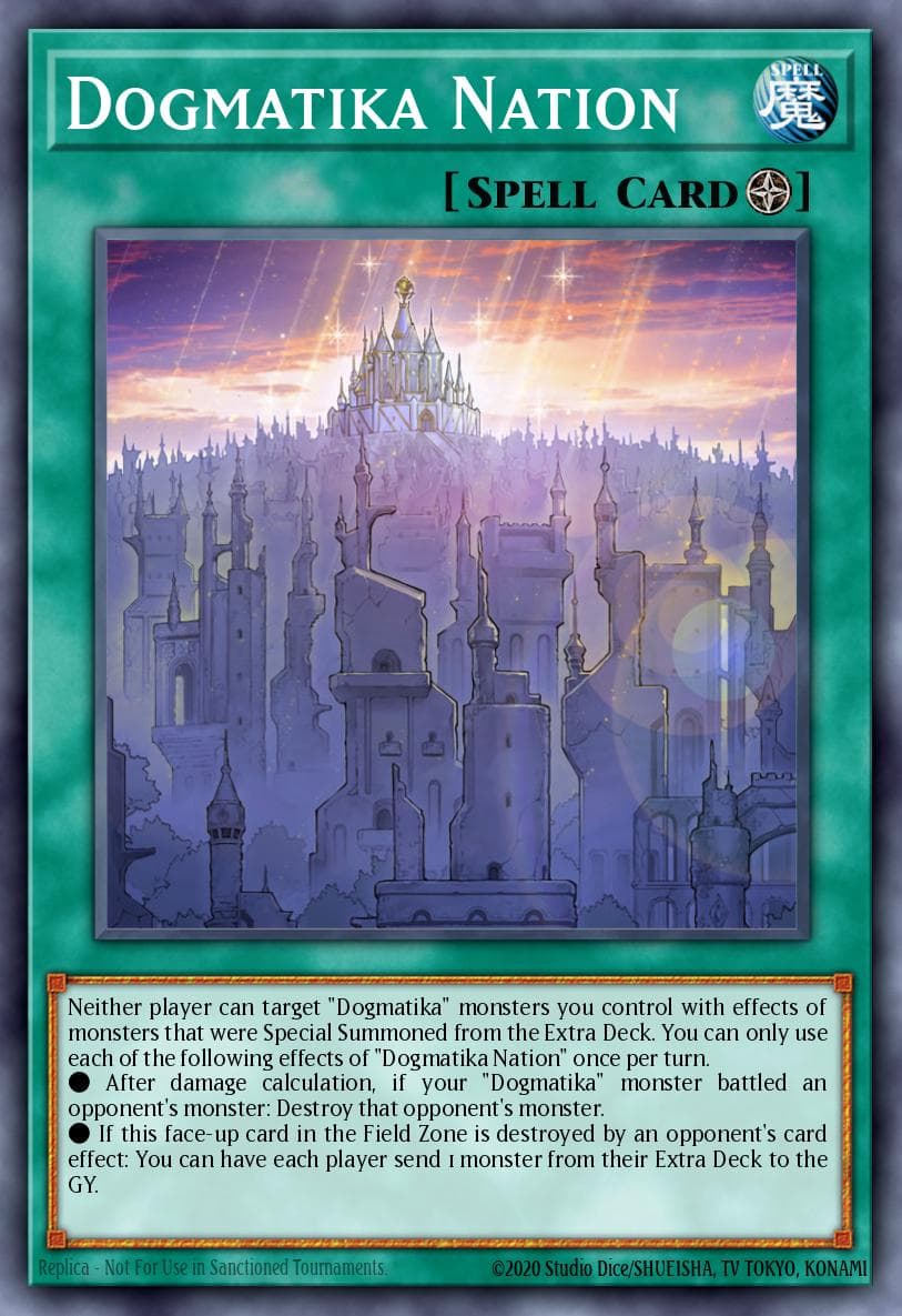 Dogmatika Nation Rise of the Duelist Premiere! promotional card card