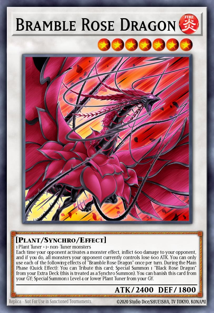 Bramble Rose Dragon Doom of Dimensions card