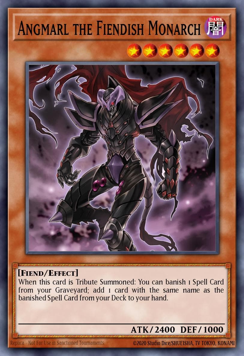 Angmarl the Fiendish Monarch Premium Gold: Infinite Gold card