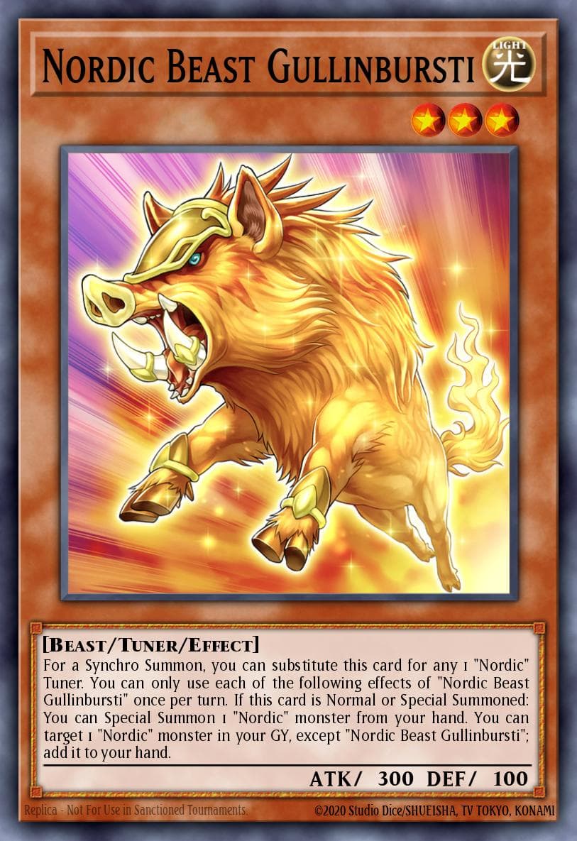 Nordic Beast Gullinbursti Battle of Chaos card
