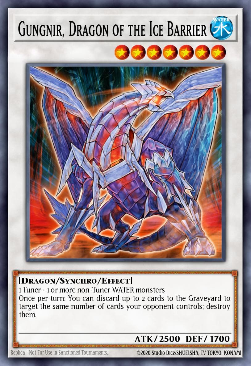 Gungnir, Dragon of the Ice Barrier Structure Deck: Freezing Chains card