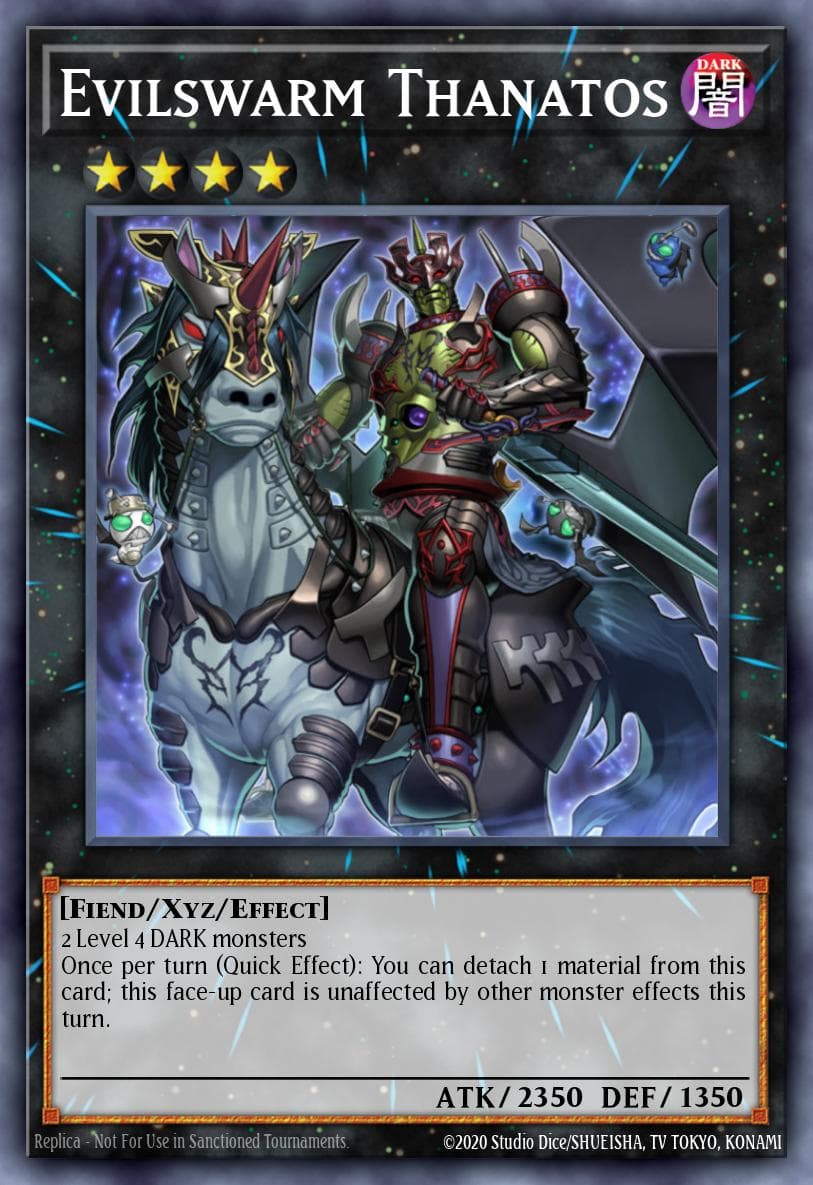 Evilswarm Thanatos Legendary Hero Decks card