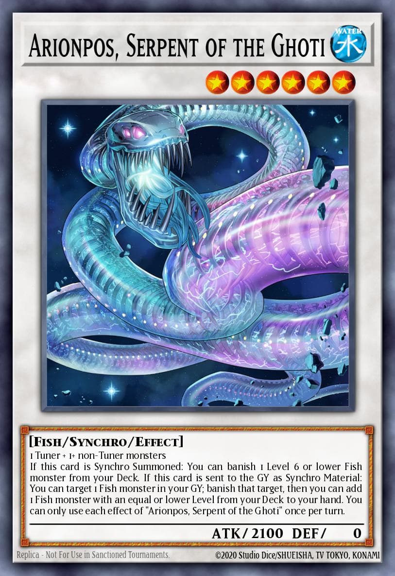 Arionpos, Serpent of the Ghoti Darkwing Blast card