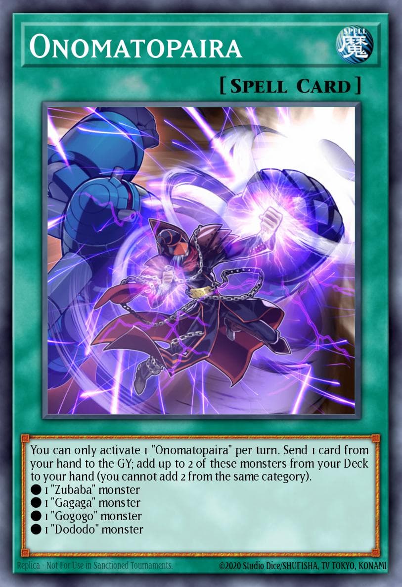 Onomatopaira Legendary Duelists: Magical Hero card