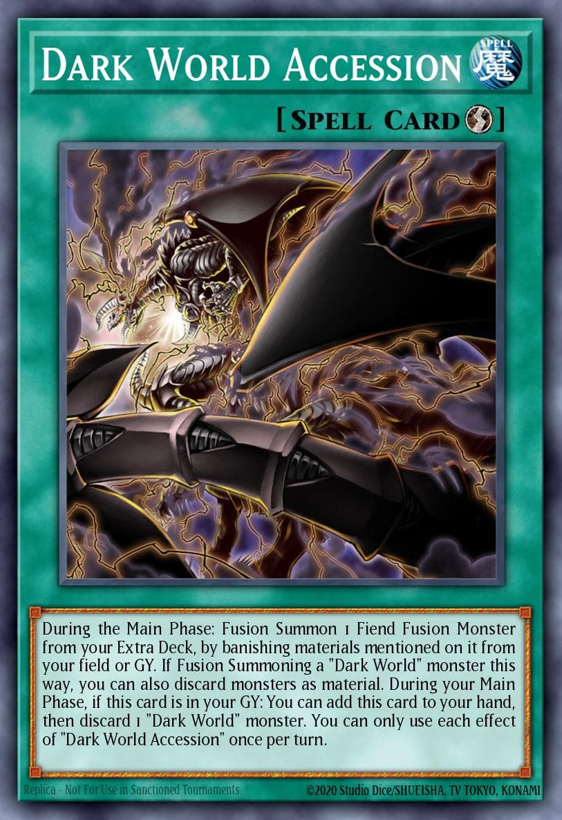Dark World Accession 游戏王 card