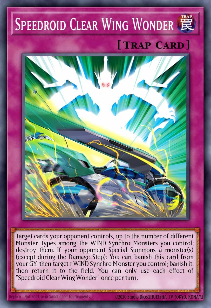 Speedroid Clear Wing Wonder Supreme Darkness card