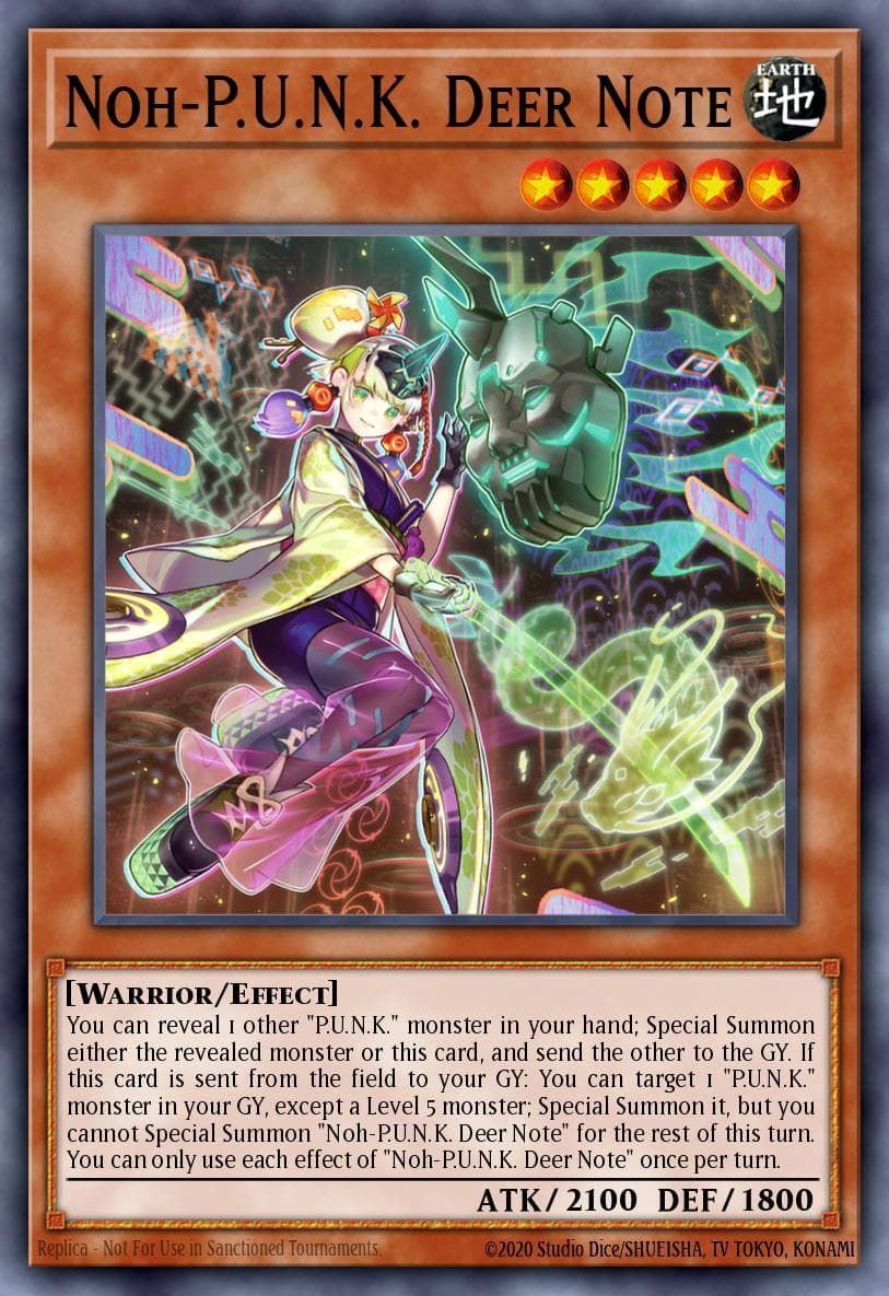 Noh-P.U.N.K. Deer Note Dimension Force card