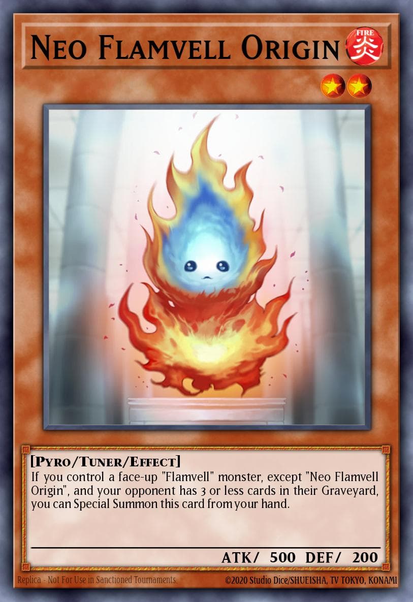 Neo Flamvell Origin Hidden Arsenal 4: Trishula's Triumph card