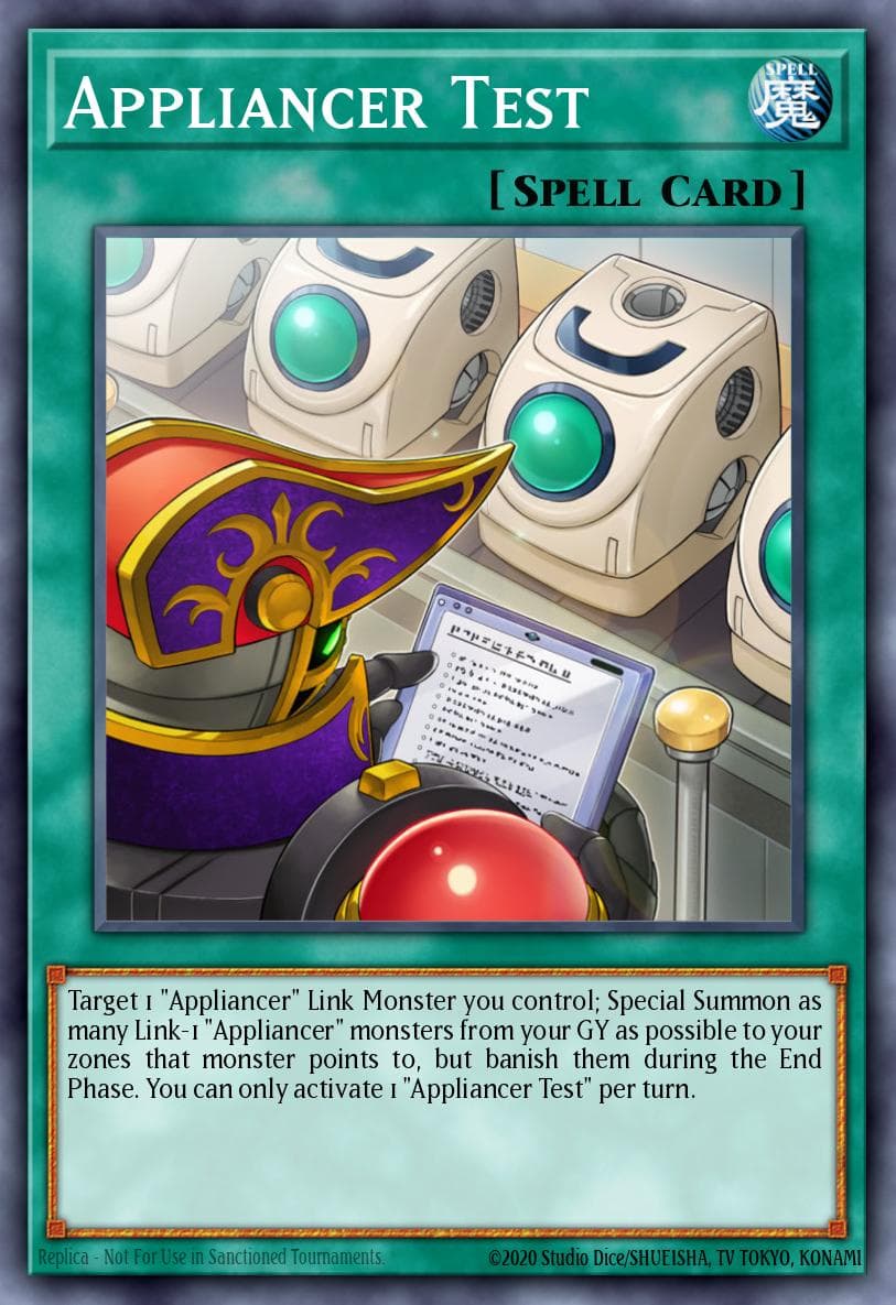 Appliancer Test Battles of Legend: Armageddon card