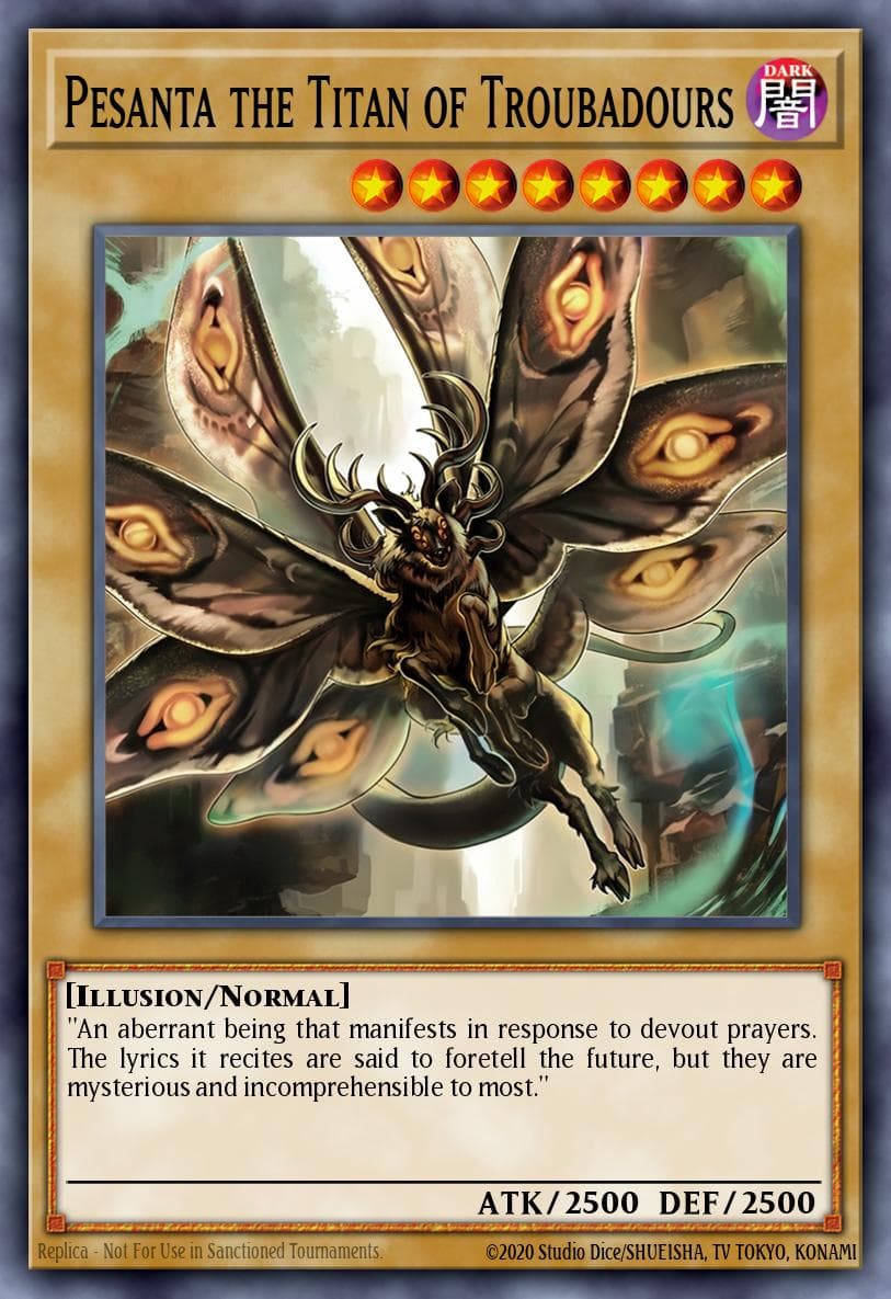 Pesanta the Titan of Troubadours Burst Protocol card