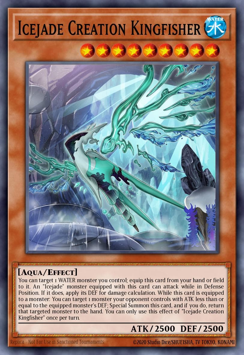Icejade Creation Kingfisher Battle of Chaos card