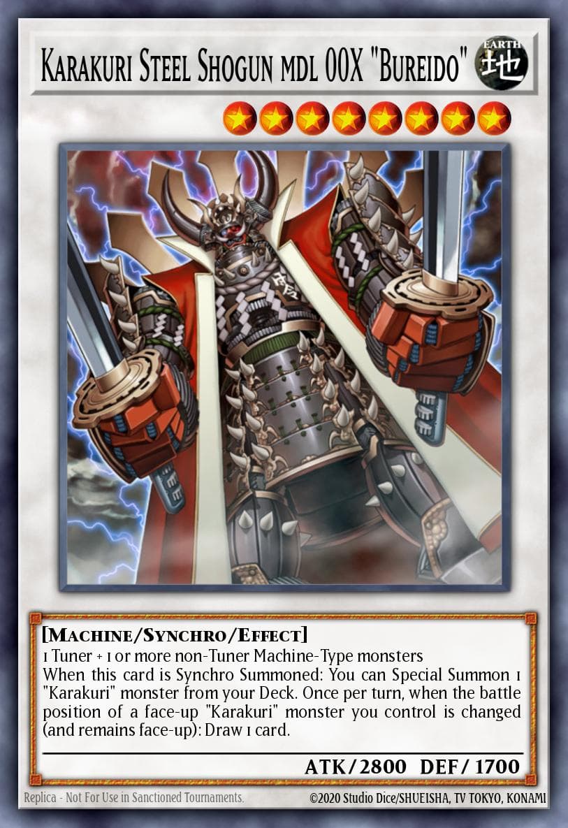 Karakuri Steel Shogun mdl 00X "Bureido" Storm of Ragnarok: Special Edition card