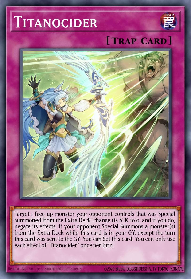 Titanocider Eternity Code Premiere! promotional card card