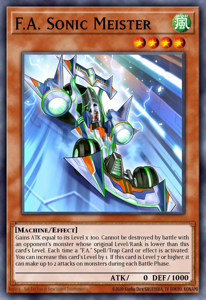 F.A. Sonic Meister Code of the Duelist Special Edition card