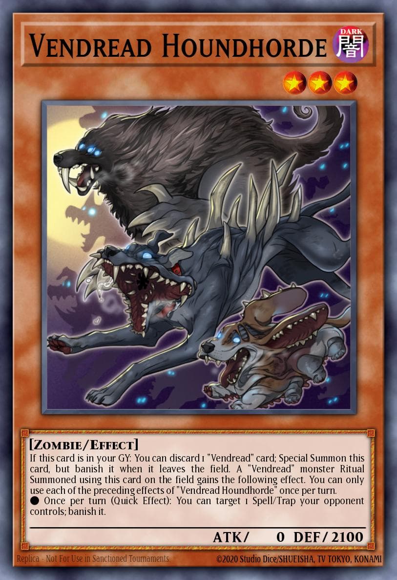 Vendread Houndhorde Code of the Duelist Special Edition card