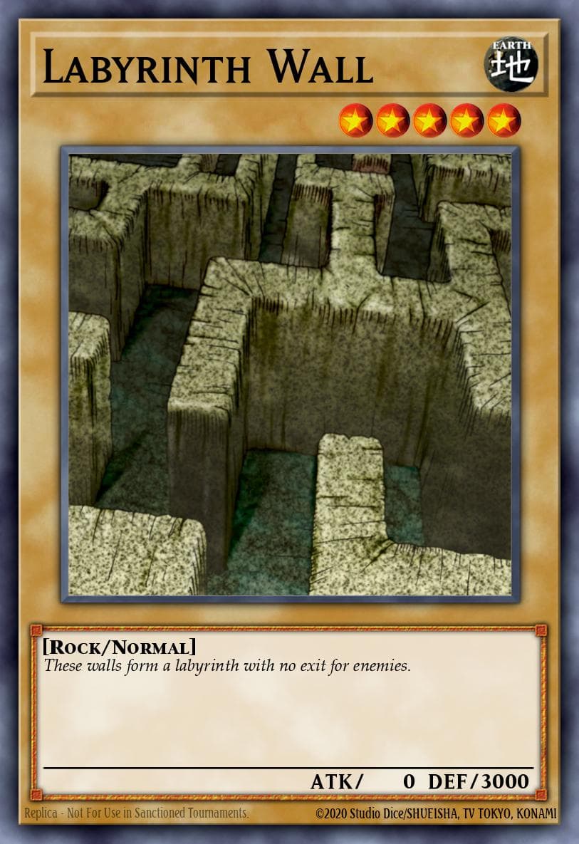 Labyrinth Wall Spell Ruler card