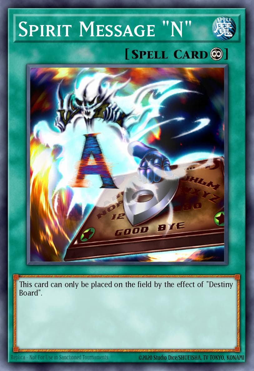 Spirit Message "N" Labyrinth of Nightmare card