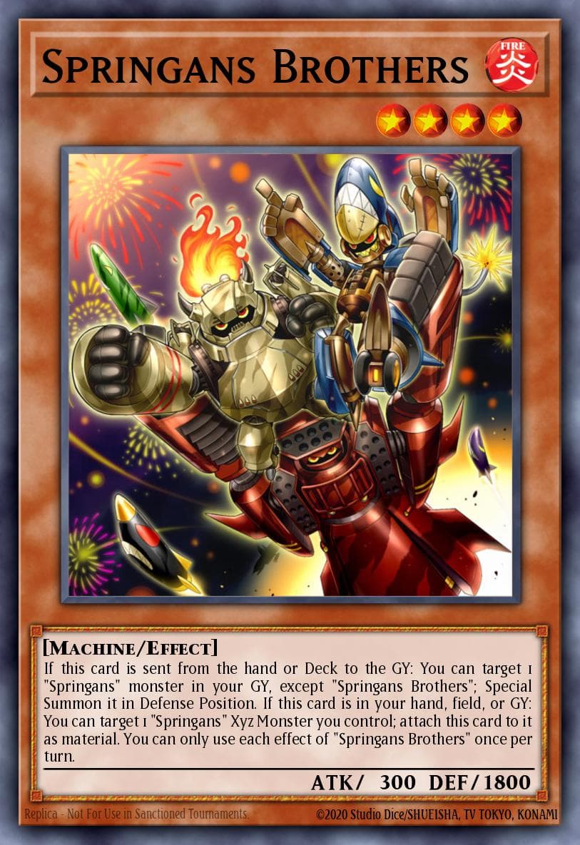 Springans Brothers Lightning Overdrive Premiere! promotional card card