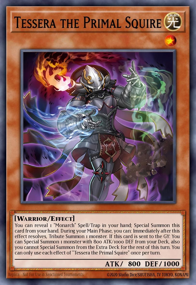 Tessera the Primal Squire Duelist's Advance card