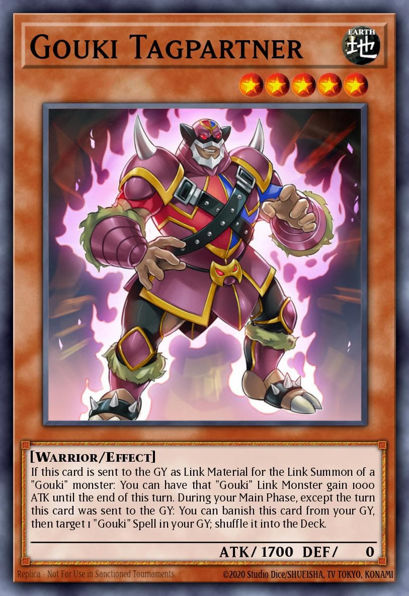 Gouki Tagpartner 2019 Gold Sarcophagus Tin Mega Pack card