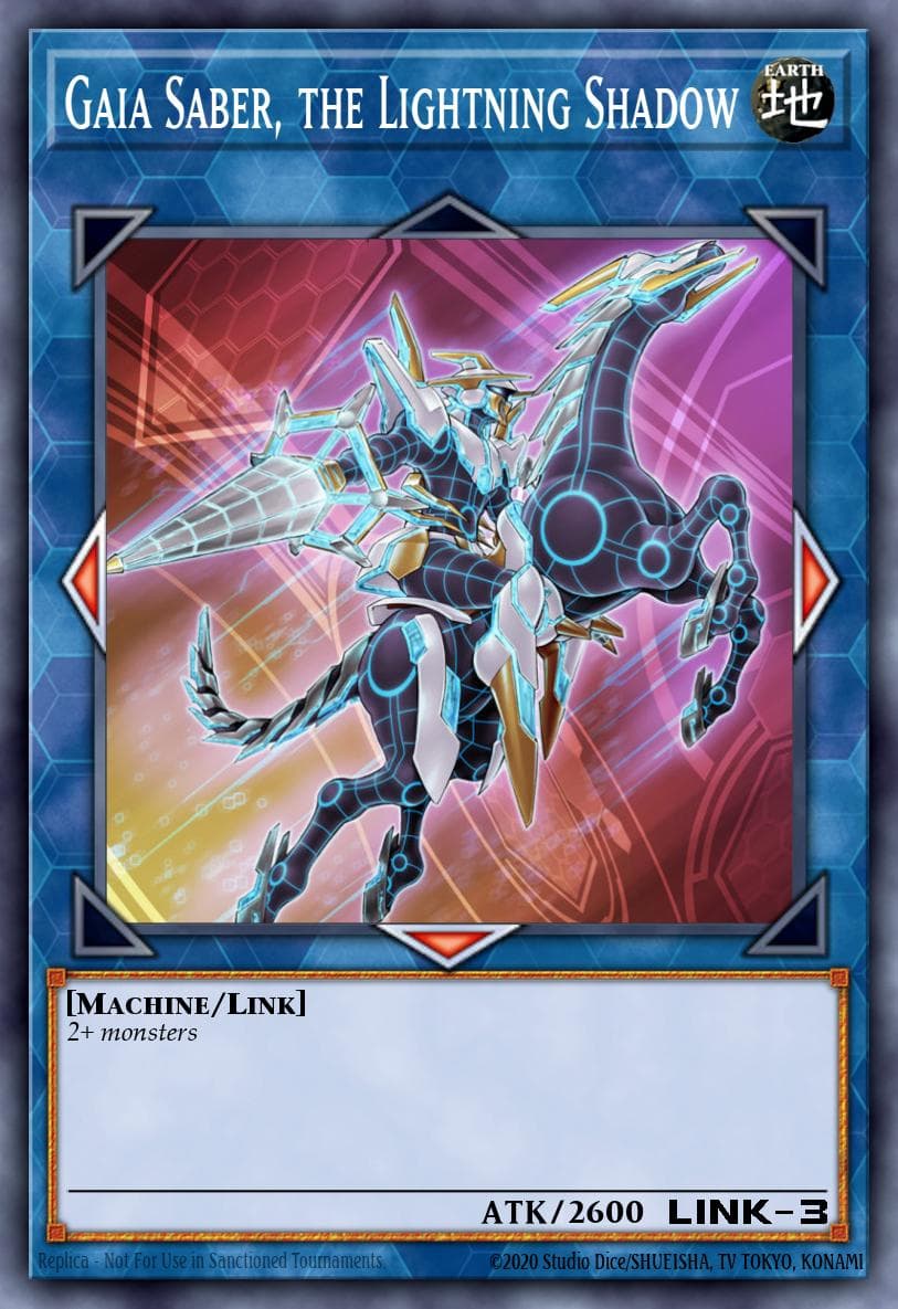Gaia Saber, the Lightning Shadow Code of the Duelist Special Edition card