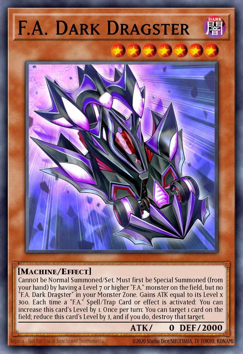 F.A. Dark Dragster Flames of Destruction Special Edition card