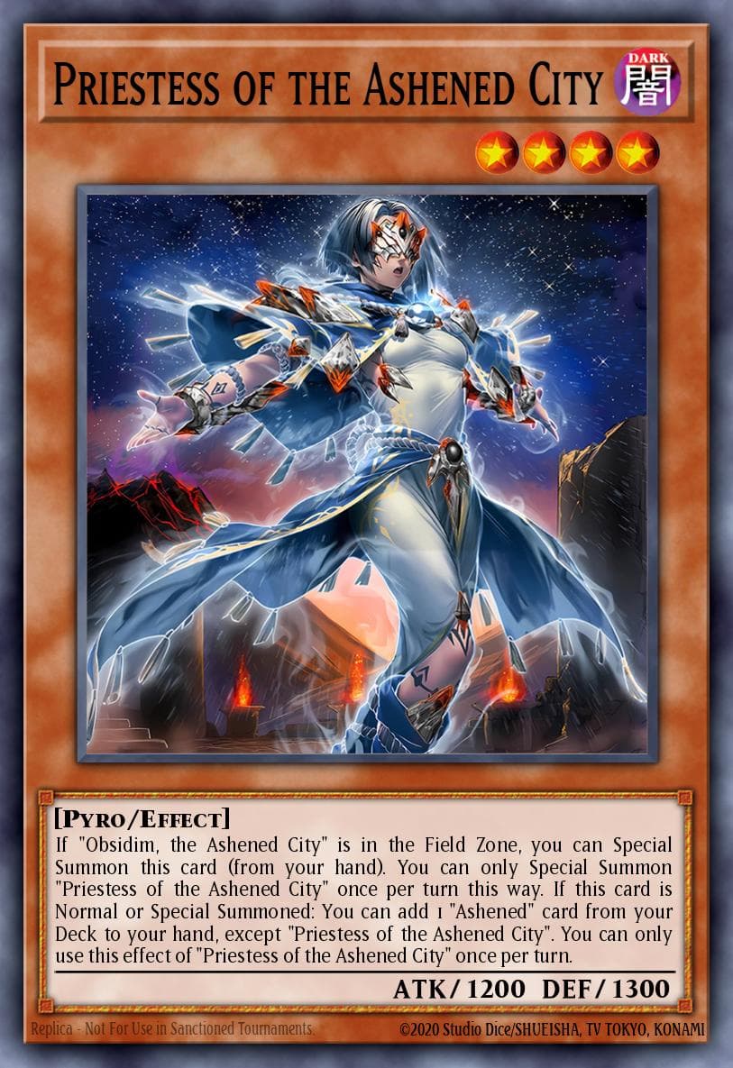 Priestess of the Ashened City 2025 Mega-Pack Tin card