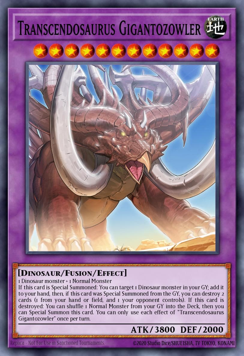 Transcendosaurus Gigantozowler Wild Survivors card