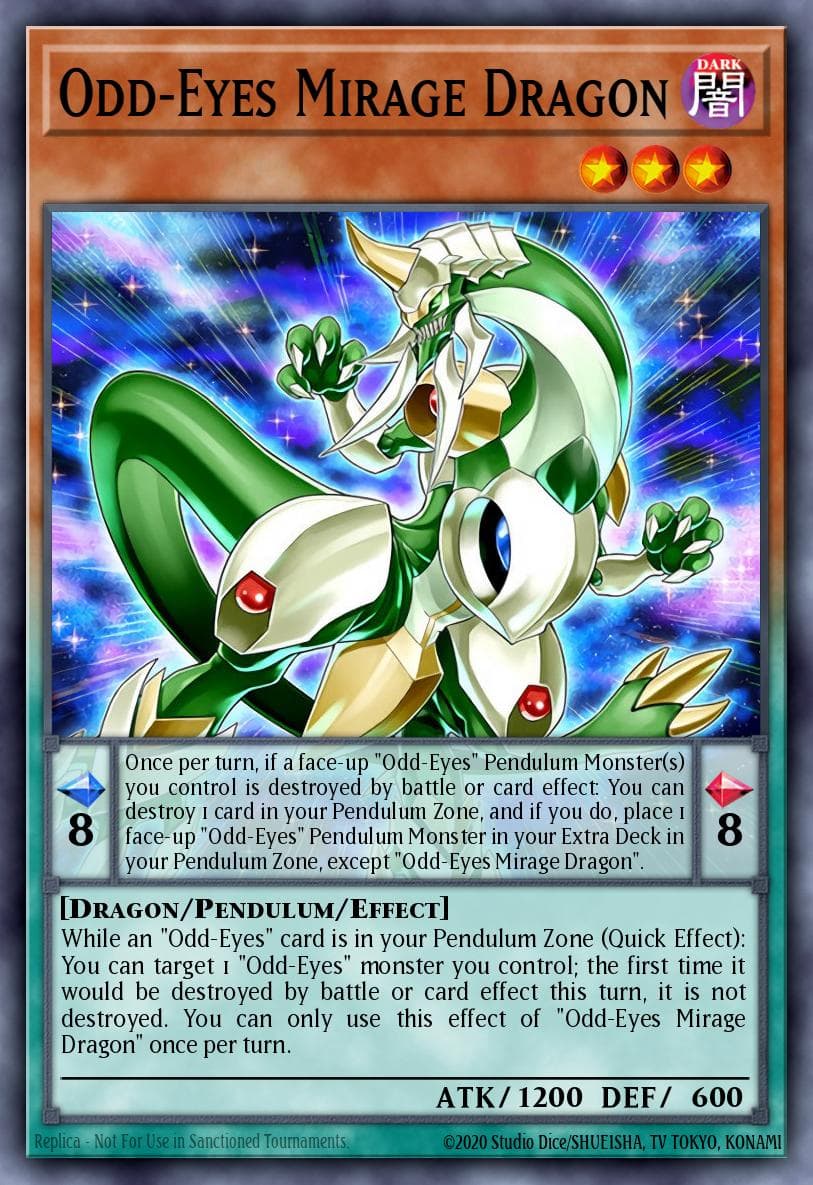 Odd-Eyes Mirage Dragon Dragons of Legend: The Complete Series card