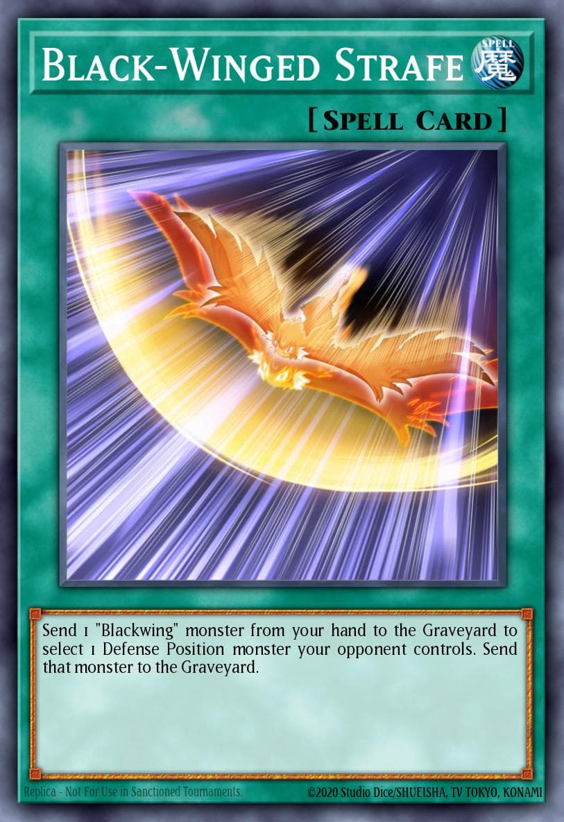 Black-Winged Strafe 游戏王 card
