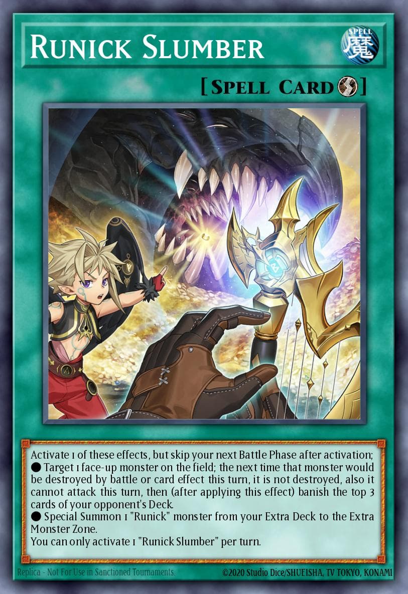 Runick Slumber Tactical Masters card