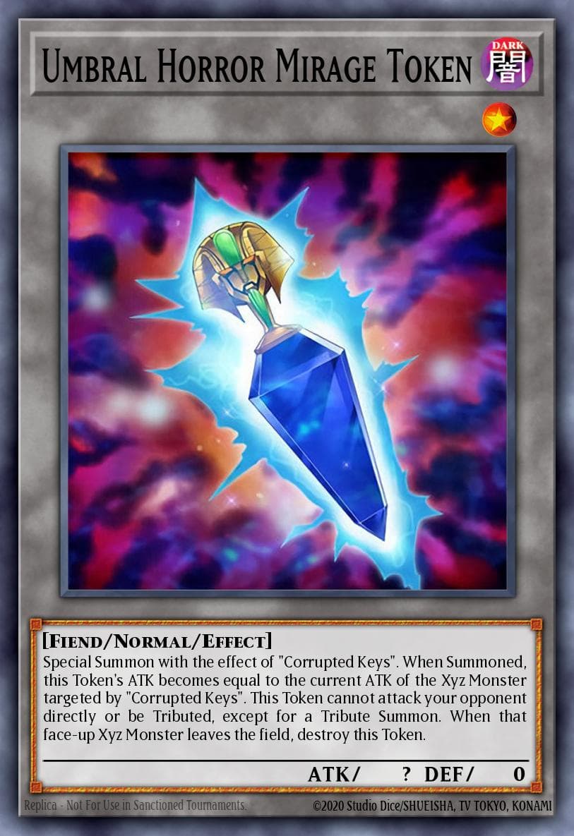 Umbral Horror Mirage Token 游戏王 card