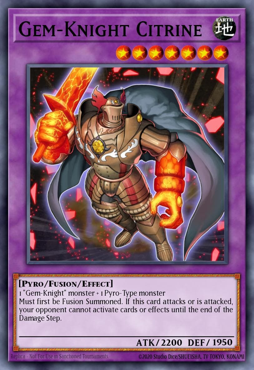 Gem-Knight Citrine Hidden Arsenal 6: Omega Xyz card