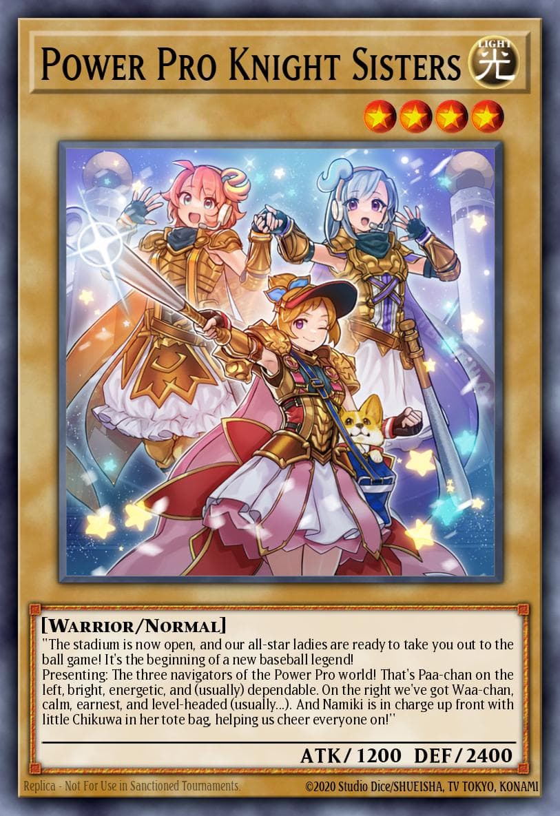 Power Pro Knight Sisters 遊戲王 card