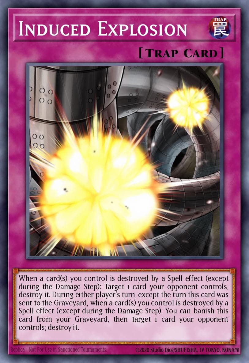 Induced Explosion Yu-Gi-Oh! The Dark Side of Dimensions Movie Pack: Gold Edition card