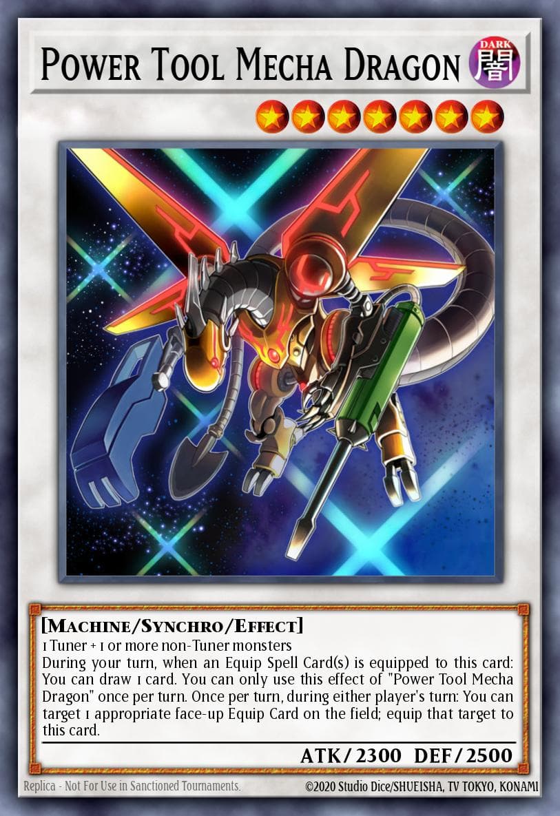 Power Tool Mecha Dragon Premium Gold card