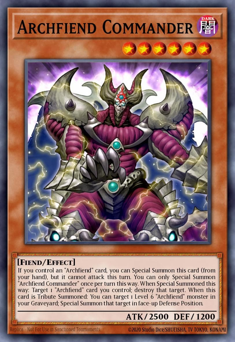 Archfiend Commander Weekly Shonen Jump September 2013 membership promotional card card