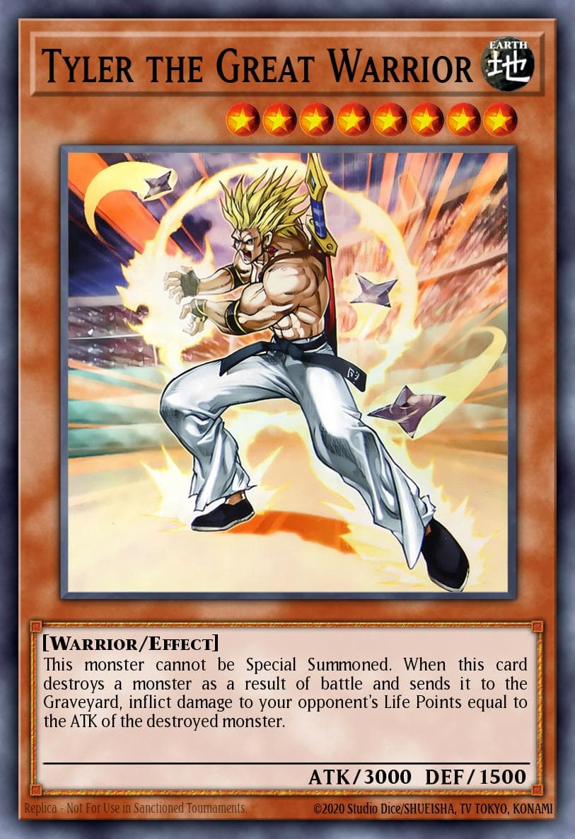 Tyler the Great Warrior Make-A-Wish Foundation promotional card card
