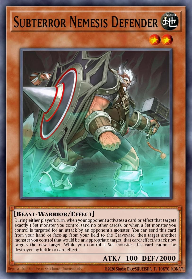 Subterror Nemesis Defender Raging Tempest: Special Edition card