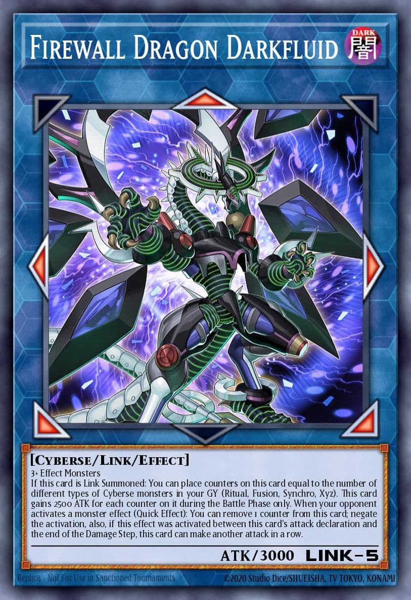 Firewall Dragon Darkfluid 2020 Tin of Lost Memories Mega Pack card