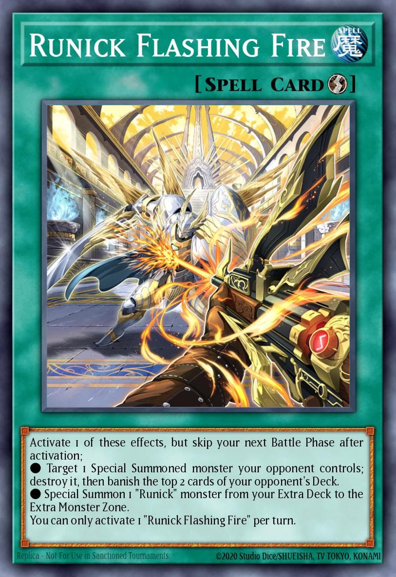 Runick Flashing Fire Tactical Masters card