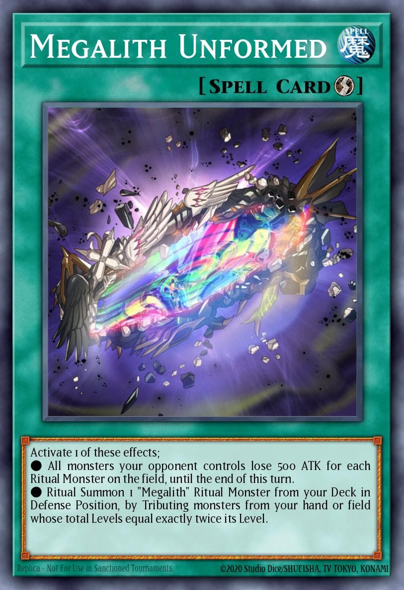 Megalith Unformed Eternity Code Premiere! promotional card card