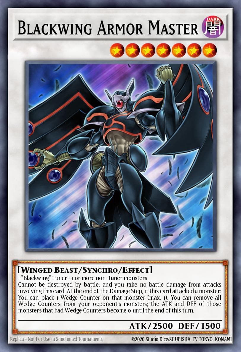 Blackwing Armor Master Premium Gold card