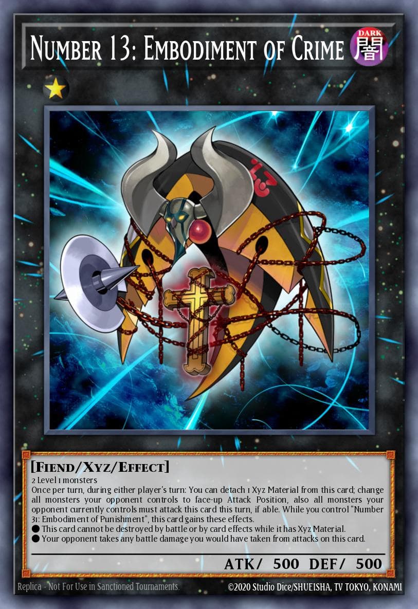 Number 13: Embodiment of Crime Premium Gold card