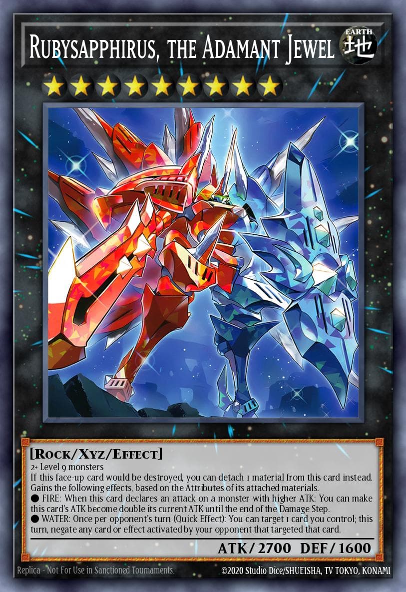 Rubysapphirus, the Adamant Jewel Rage of the Abyss card