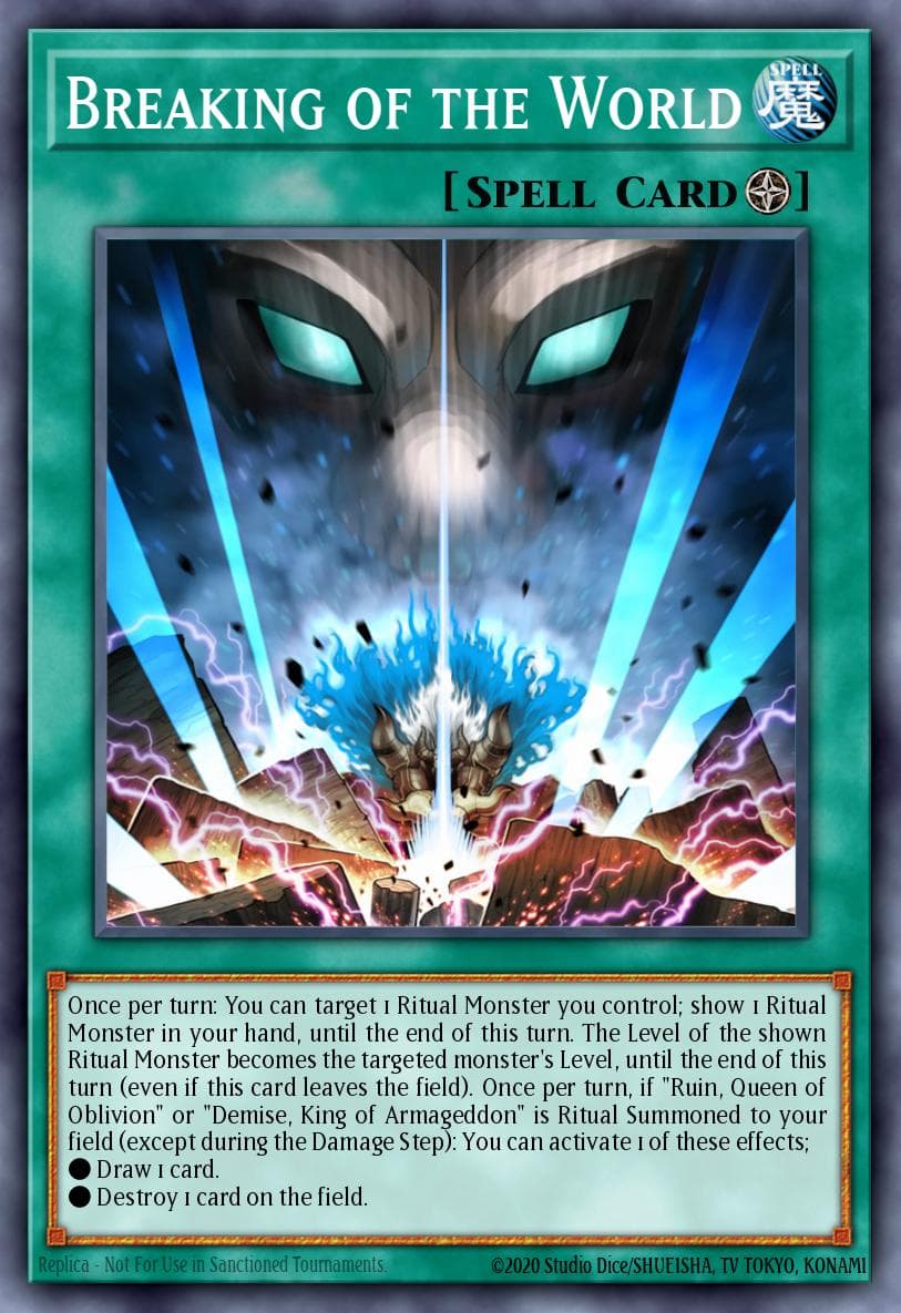 Breaking of the World Cybernetic Horizon Special Edition card