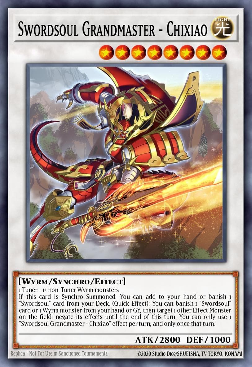 Swordsoul Grandmaster - Chixiao Burst of Destiny card